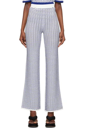 REMAIN Birger Christensen White 3D Wave Lounge Pants