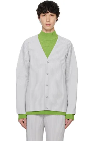 Issey Miyake Gray Basics Cardigan