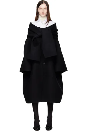 Marie Adam-Leenaerdt Black Scarf Coat
