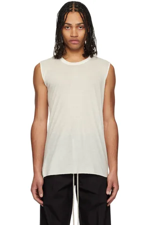 Rick Owens Off-White Hollywood Unstable Cotton Basic SL Tank Top