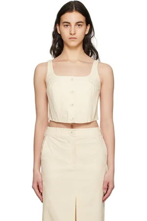 Anna Quan Off-White Mae Tank Top