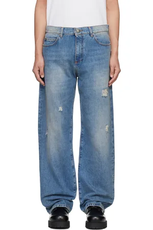 Balmain Blue Loose-Fit Jeans