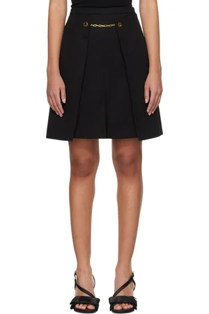 Ganni Black Light Twill Suiting Miniskirt