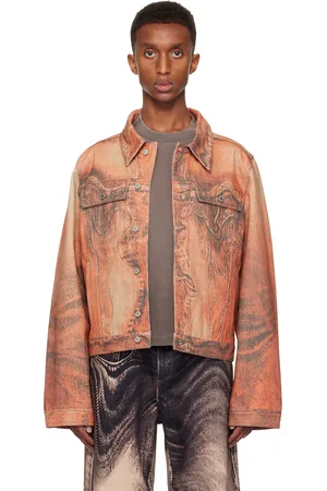 Camper Distorted Print Denim Jacket