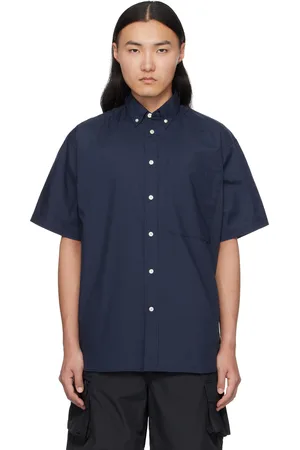 Daiwa Pier39 Navy Tech Button Down S/S Shirt