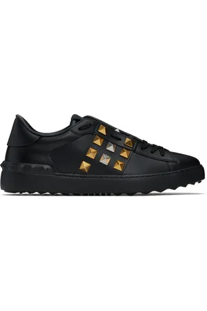 VALENTINO GARAVANI Black Rockstud Untitled Sneakers