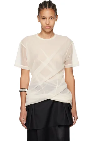 JUNYA WATANABE Beige Draped T-Shirt
