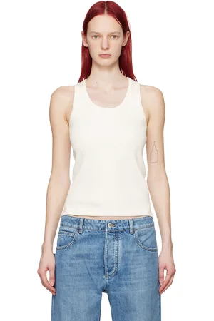 Bottega Veneta Off-White Rib Tank Top