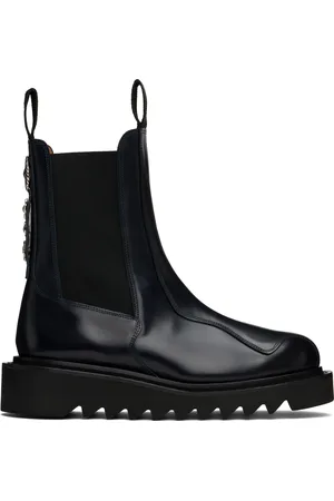 TOGA VIRILIS Navy Ankle High Chelsea Boots