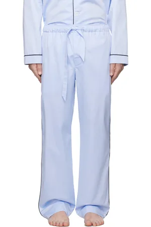 Tekla Blue Sateen Pyjama Pants