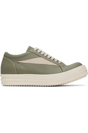 Rick Owens Green Hollywood Vintage Sneakers
