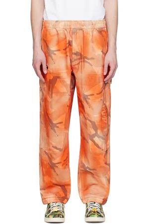 A Bathing Ape Orange Camo Cargo Pants