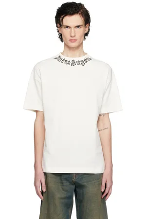 Palm Angels White Flame Logo T-Shirt