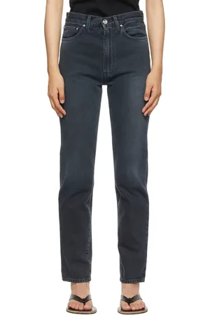 Totême Black Faded Regular Fit Jeans