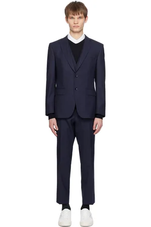 HUGO BOSS Navy Three-Piece Suit