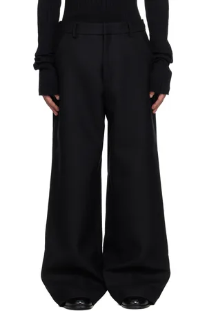 Entire Studios Black Wideleg Trousers