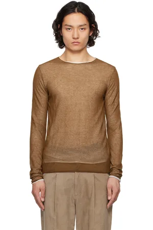 Entire Studios Brown Duplex Knit T-shirt