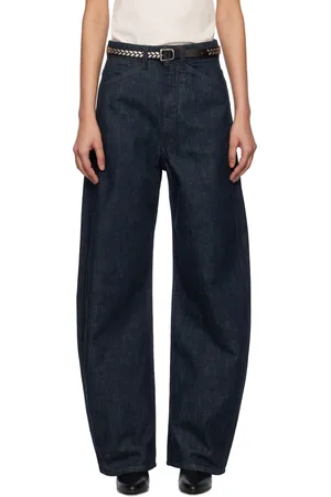 LEMAIRE Blue High Waisted Curved Jeans