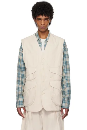 ENGINEERED GARMENTS Beige & White Hunting Vest