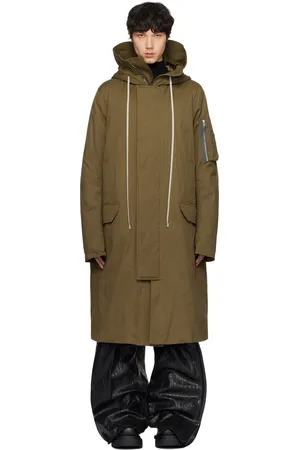 Rick Owens Khaki Porterville Megaparka Coat