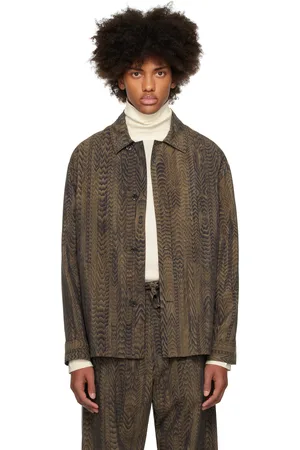 LEMAIRE Brown FreelingWaters Edition Printed Pyjama Shirt