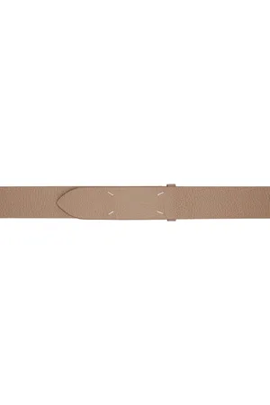 Maison Margiela Beige Four Stitches Belt
