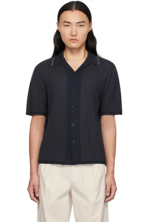 RAG&BONE Navy Harris Camp Shirt