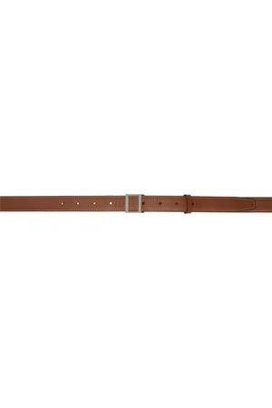 Acne Studios Brown Leather Buckle Belt