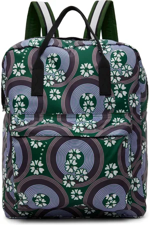 Marni Kids Purple & Green Allover 70s Circles Backpack