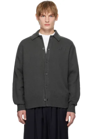 Axel Arigato Gray Ode Collared Cardigan