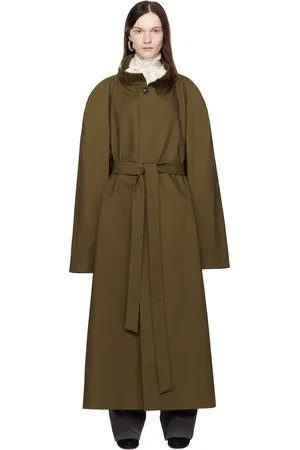 Marie Adam-Leenaerdt Khaki Multiple Ways Skirt Trench Coat