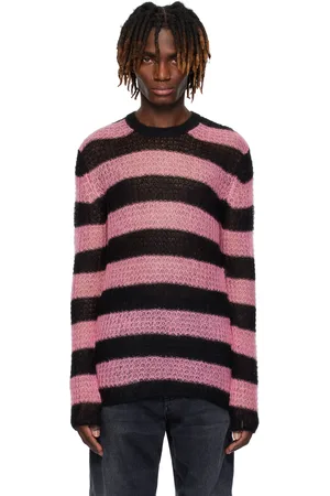 We11 Done & Black Striped Knit Sweater