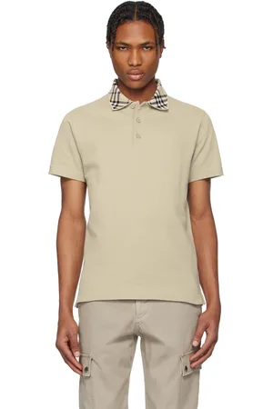 Burberry Taupe Cotton Polo