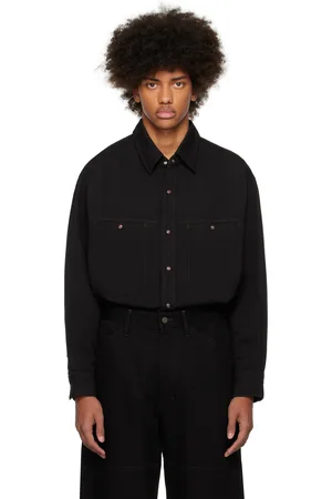 LEMAIRE Black Snaps Denim Shirt