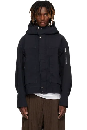DRIES VAN NOTEN Navy Flap Pocket Jacket