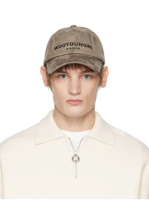 WOOYOUNGMI Beige Faux Suede Ball Cap