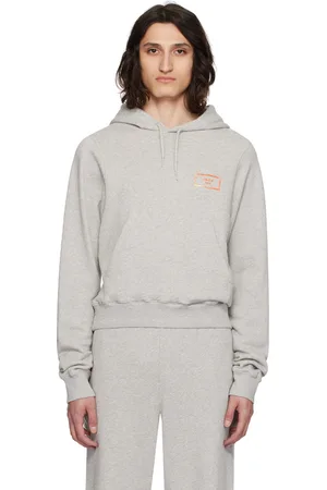 MARTINE ROSE Gray Shrunken Hoodie