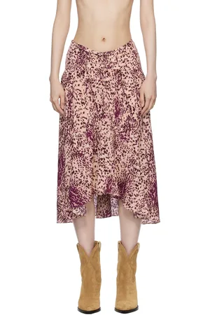 Isabel Marant Purple Olena Midi Skirt