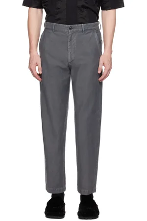 DRIES VAN NOTEN Gray Four-Pocket Denim Trousers