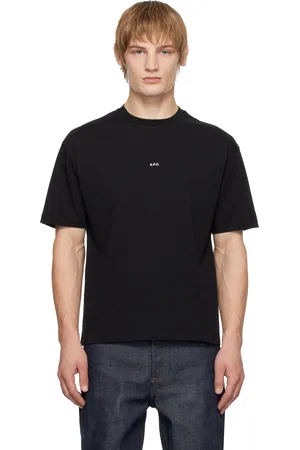 A.P.C. Black Boxy Micro Logo T-shirt