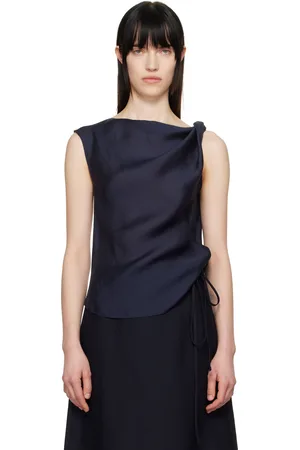 LE 17 SEPTEMBRE Asymmetrical Draped Tank Top