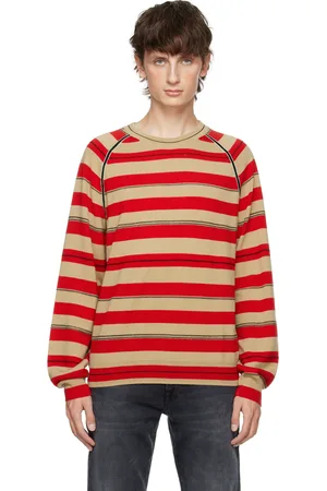 Paul Smith Red & Beige Striped Sweater