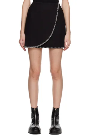Holzweiler Black Erina Stitch Miniskirt