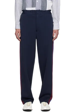 Comme des Garçons Navy Striped Track Pants