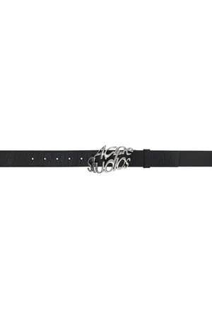 Acne Studios Black Logo Buckle Belt
