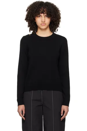Ganni Black Buttoned Sweater