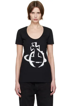 Vivienne Westwood Black Stencil Orb Lollo T-Shirt