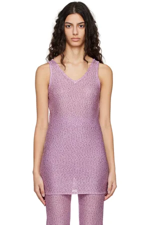 REMAIN Birger Christensen Purple Sequin Tank Top