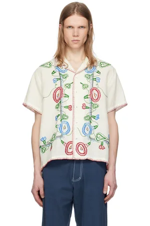 HARAGO Embroidered Linen Shirt