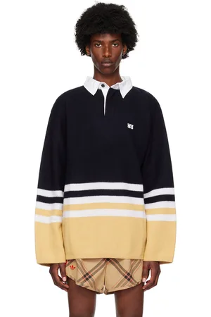 WALES BONNER Navy Cypher Polo